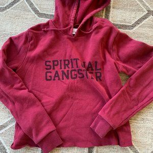 Spiritual Gangster Logo Crop Hoodie Small